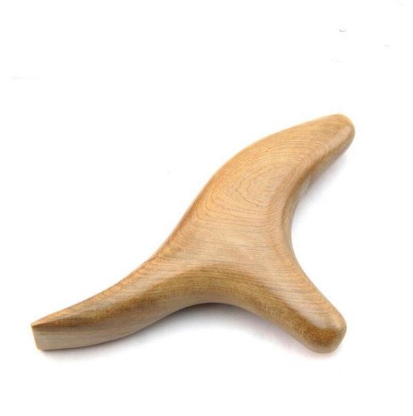 

100pcs new fashion triangle fragrant wood massage shiatsu body foot massager blood circulation acupuncture