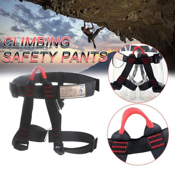 

cords, slings and webbing 25kn mountain climbing half safety belt rock harness adjustable rope rescue high place work accessory