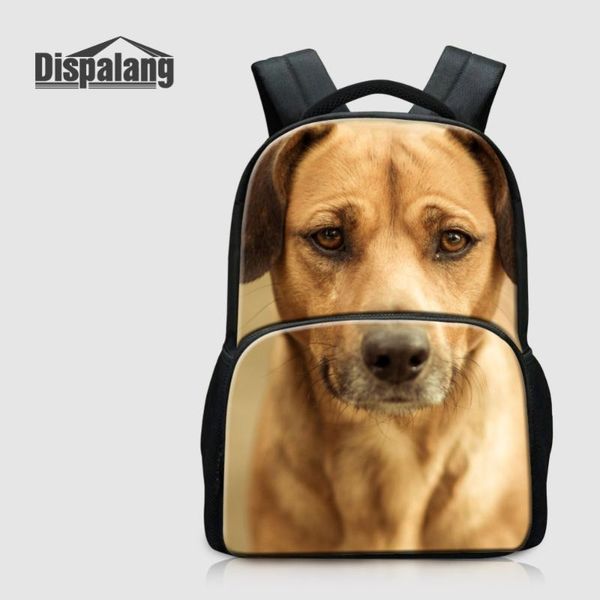 

backpack dispalang mens womens lapbackpacks 3d animal dog printing students school bagpack for girls boys women large felt backbag