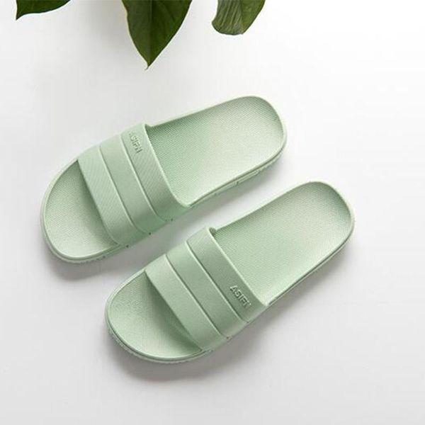 

women slippers summer pvc indoor flip flops couple flats, Black