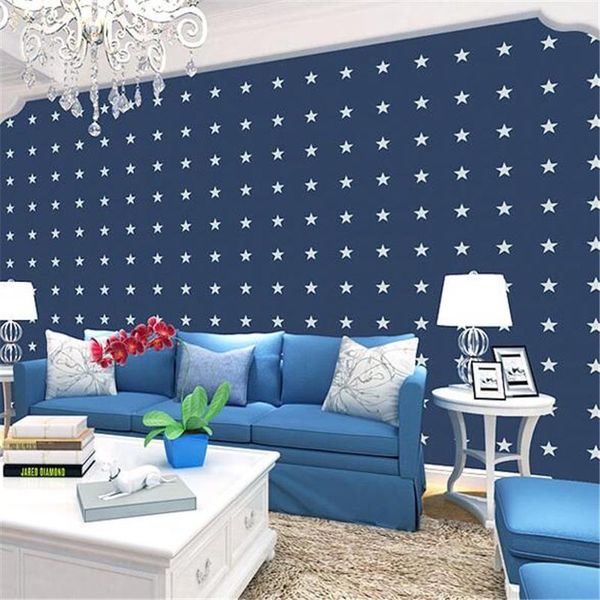

wallpapers wellyu self-adhesive wallpaper pvc warm children's room stars bedroom background wall paper renovation sticker