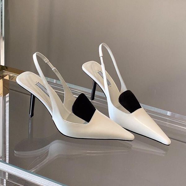 

dress shoes fashion spring high heels women summer pointed toe color matching stiletto sandals ladies black heeled pumps