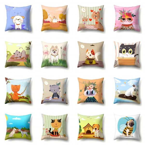 

cushion/decorative pillow cushion cover el throw pillows for living room sofa soft cartoon animal polyester case home decor car