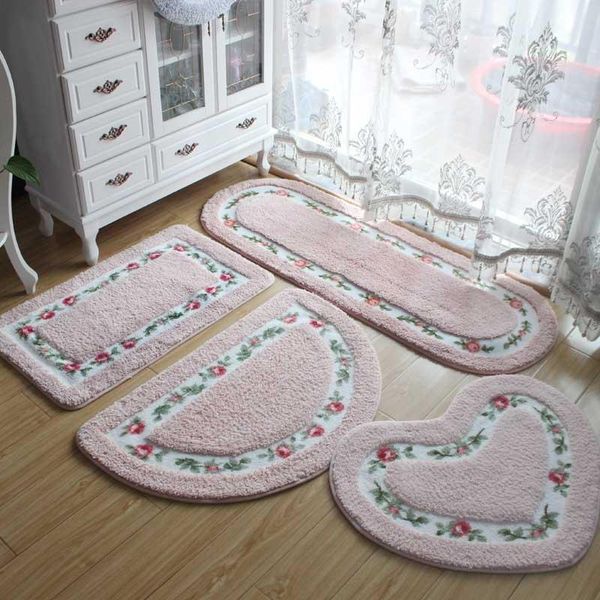

bath mats rectangle floor carpet large bedside rug for room decor anti-slip kitchen toilet mat bathroom hallway