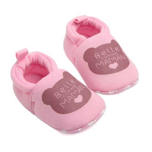 

first walkers cartoon baby shoes cute born boys girls toddler round toe flats soft slippers