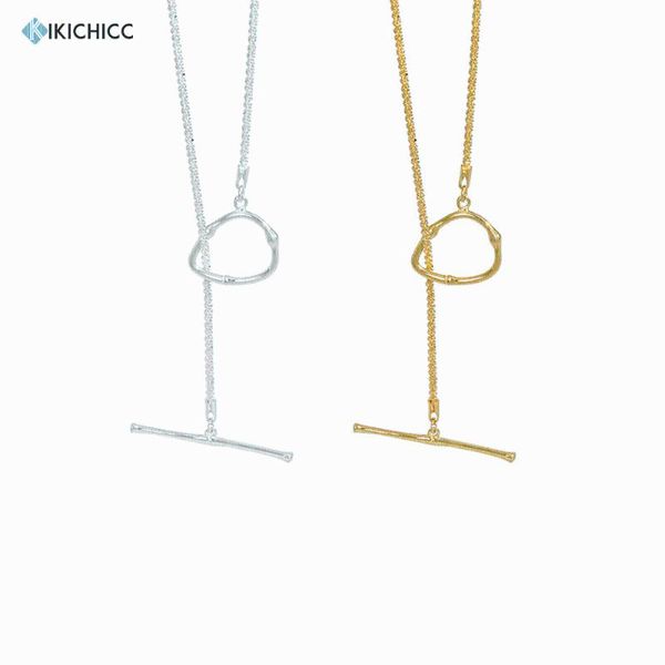 

sterling silver geometric irregular big locker long chain choker necklace 2021 rock punk party jewelry gift chains