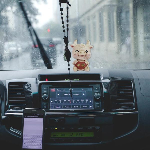 

interior decorations 1pc shaking head cattle ox cow car ornament vehicle dashboard decor mini decoration fashion supplies