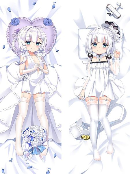 

pillow azur lane anime games dakimakura illustrious pillowcase diy custom cushion cover home bedding hugging body case