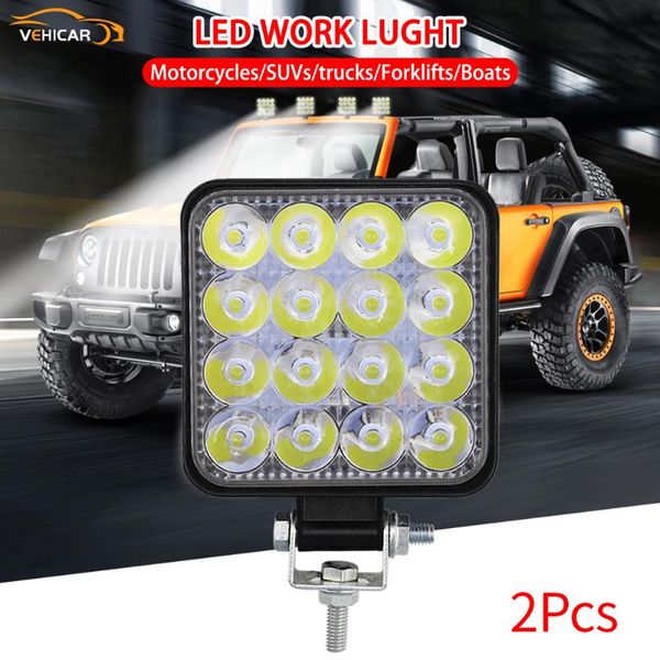 

working light vehicar 2pcs led 48w car work engineering inspection for motorcycle suv truck forklift boat 6000k