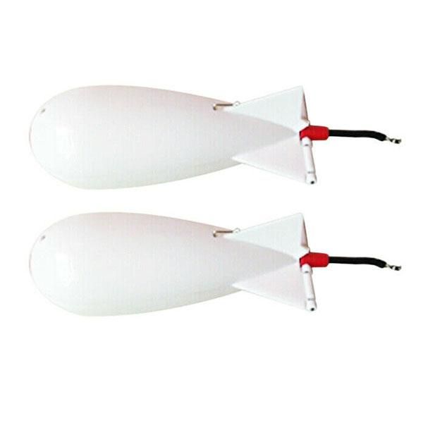 

selling pack of 2 fishing bait bomb carp spod rocket floats feeder accessories