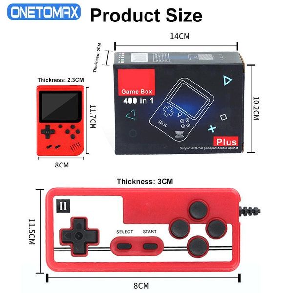 

portable game players handheld console 400 in 1 games mini retro video gamepads for kids gift