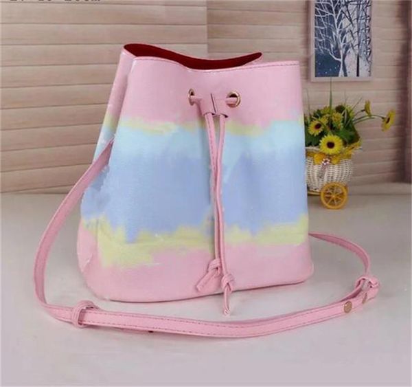 

2022 luxury designer bucket handbag flower wallet lady handbag brand letter leather shoulder bag messenger bags