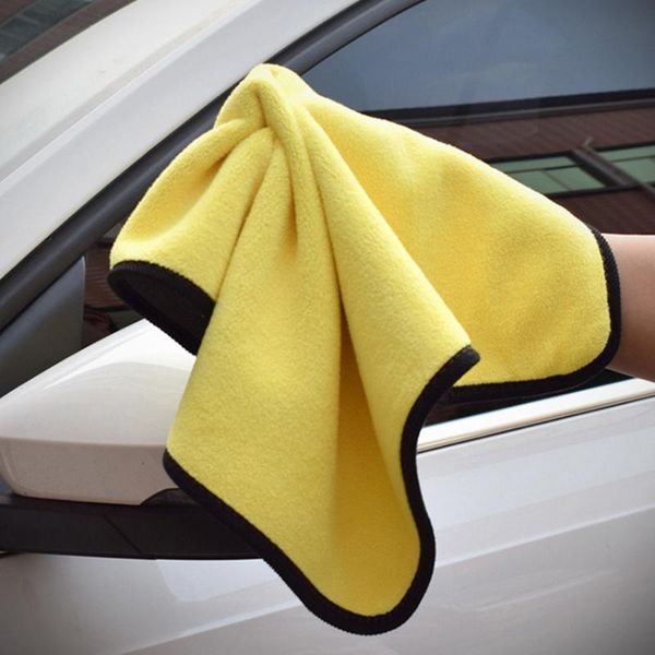 

towel super absorbent car wash microfiber cleaning drying cloth hemming care detailing