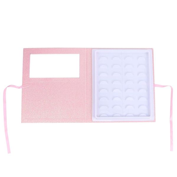 

false eyelashes paper eyelash storage box lashes case empty holder with tray
