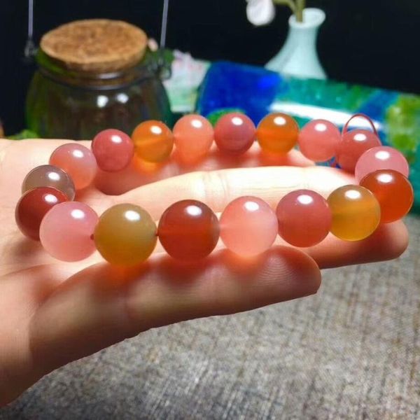 

beaded, strands natural colorful salt source stone bracelet crystal beads 11-10.5mm cx#5079, Black