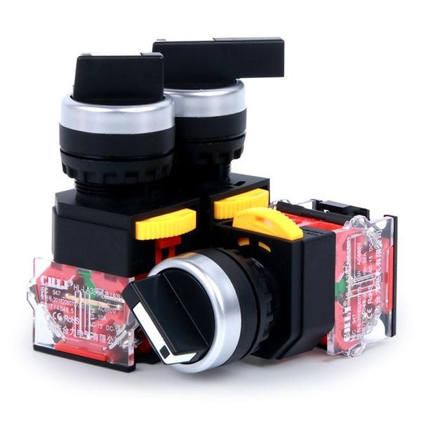 

smart home control 1pcs la38-11x2 20x3 knob switch second gear third button 22mm