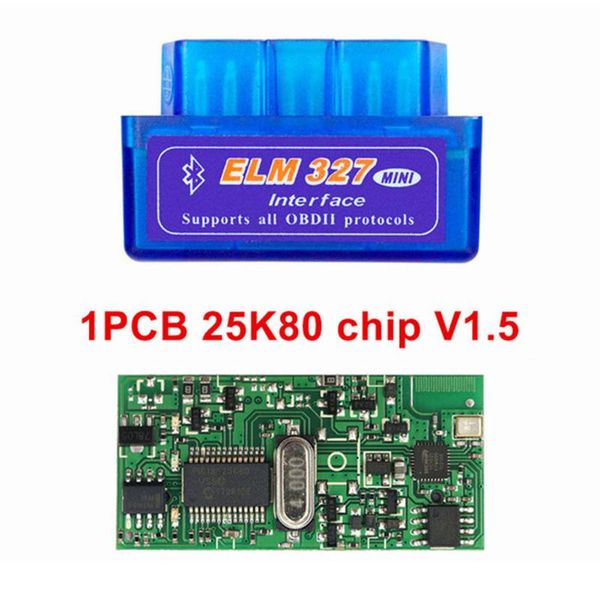 

code readers & scan tools 10pcs super mini elm327 bluetooth v1.5 pic18f25k80 obd2 car diagnostic scanner universal obd ii auto tool work on