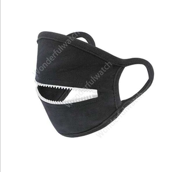 Designer Masks Zipper Donne Man Cycling Protective Bocca Cover Fashio Maschera sottile sottile Solido antipolvere DAW272