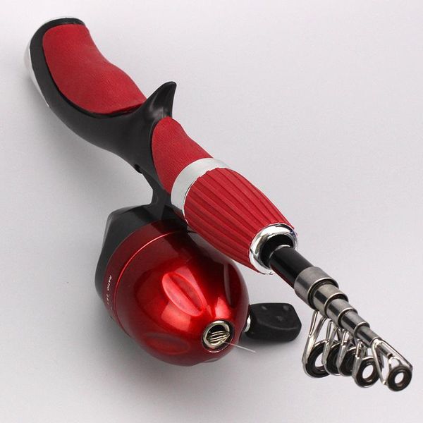 

boat fishing rods 1.5m carbon fiber rod superhard ice lure with reel set de pesce