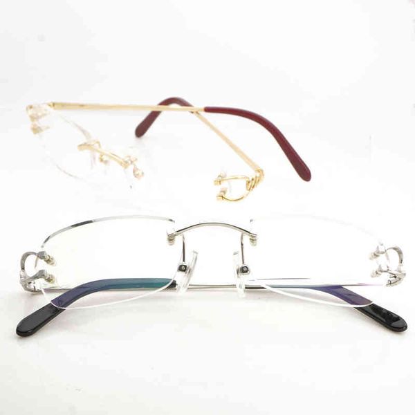 

2022 factory wholesale computer eye for women luxury mens eyewear rimless samll y optical frames entes opticos para, White;black