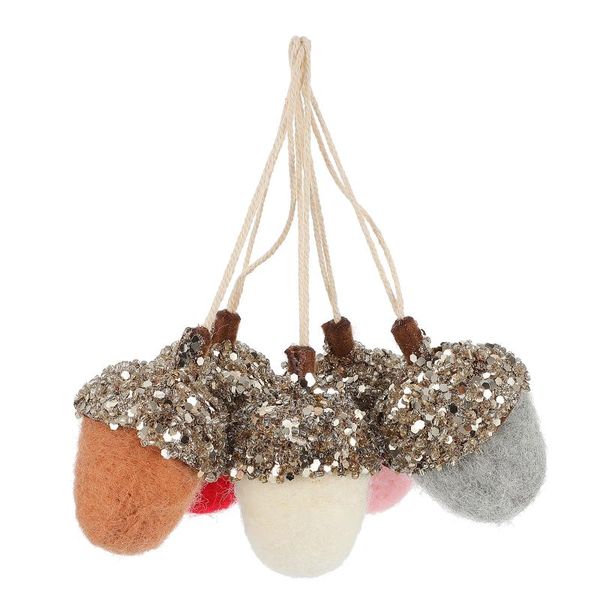 

christmas decorations 5pcs xmas party diy decor acorn balls pendant tree hanging ornament