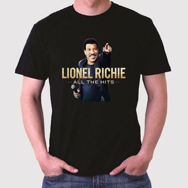 

New Lionel Richie All The Hits Men's Black T-Shirt Size S to 3XL, White;black