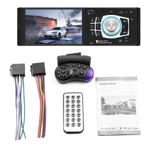 

car video 4.1 inch mp5/mp4/mp3 player radio card u disk wireless reversing rear view high-definition image