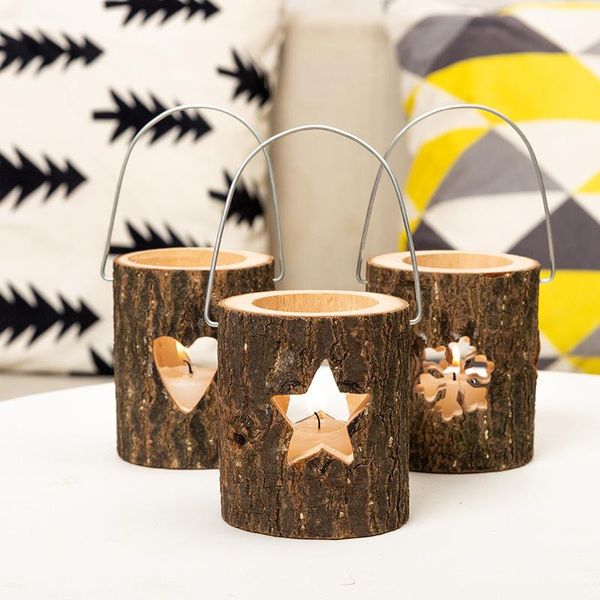 

candle holders wooden branch stake holder votive tealight for home wedding christmas party valentine's day decoration