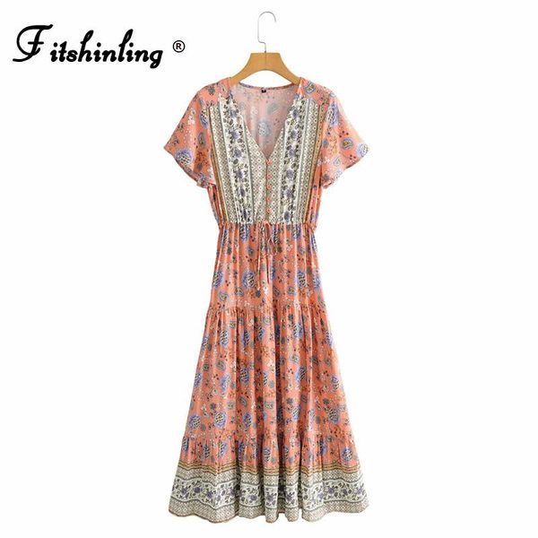 

women's swimwear fitshinling a line boho beach tunic long dress print floral slim holiday pareos summer short sleeve vestidos button vi, White;black