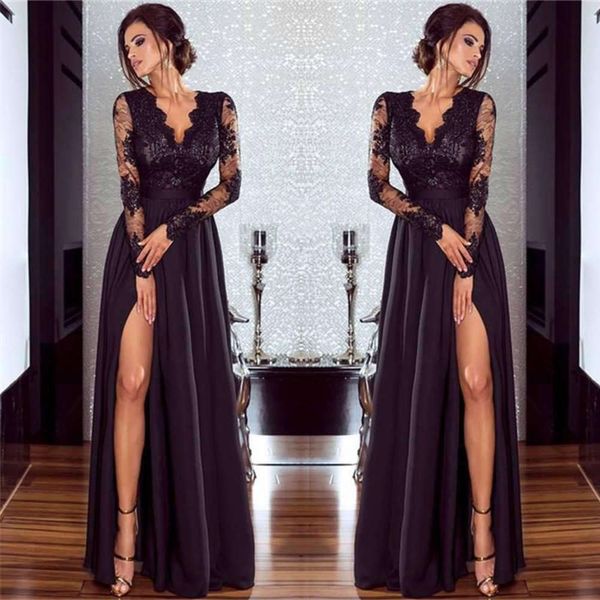 

solid lace dress, Black;gray