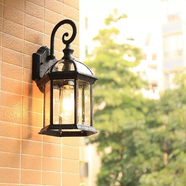 

outdoor wall lamps hawboirry led waterproof ip65 porch garden lamp home retro european aisle corridor lights