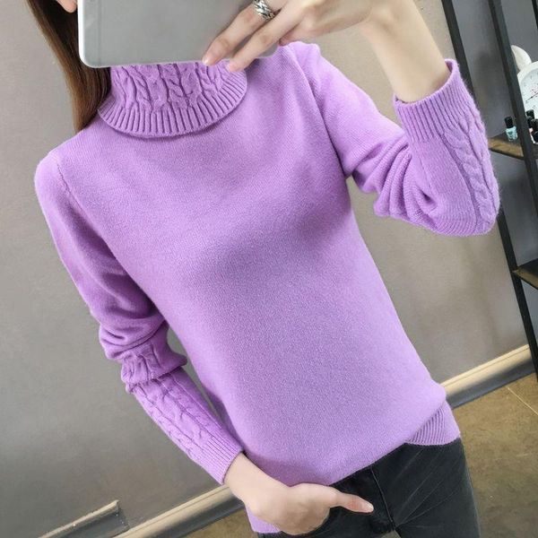 

women's sweaters turtleneck winter sweater women 2021 elegant thick warm female knitted pullover casual knitwear, White;black