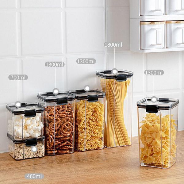 

airtight storage container kitchen pantry organization ideal for flour sugar cereal & more bpa plastic caniste fas6 bottles jars