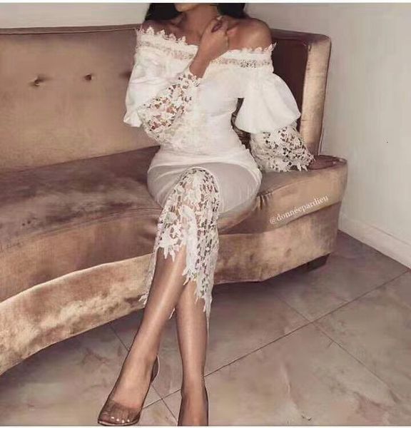 

dress simly tara winter bandage women of shoulder lace white clothes celebrity dressed in party dresses, Black;gray