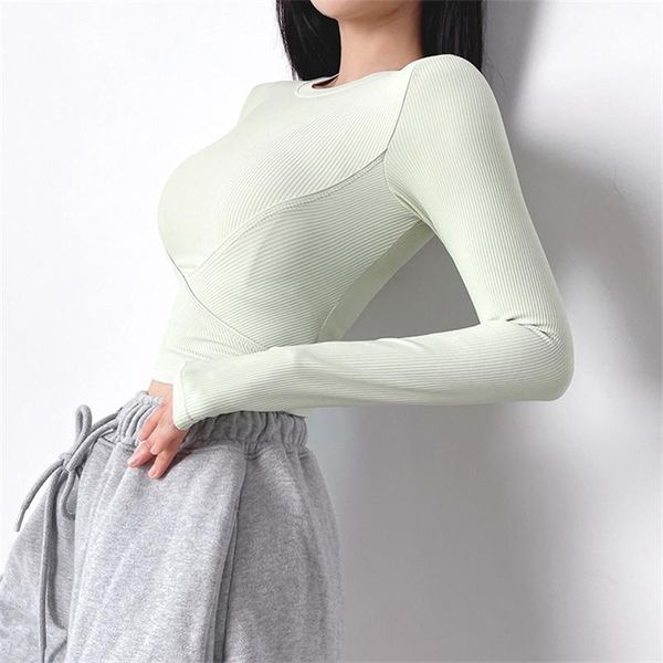 

yoga outfit women long sleeve shirts sport fitness gym sports wear femme jersey mujer running t shirt