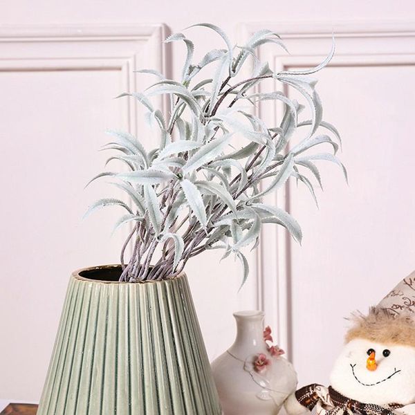 

lavender leaf flower arrangement artificial branch green plant wedding accessories home decor table 007 decorative flowers & wreaths