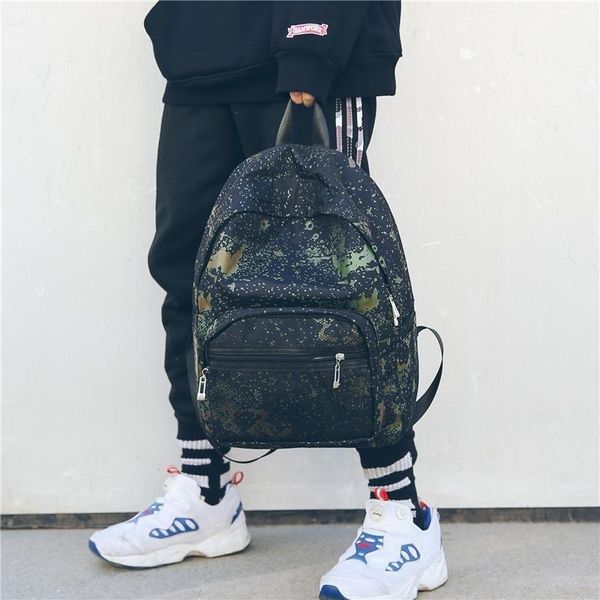 

backpack schoolbag female korean original home ulzzang man street trend changing color hong kong style campus shooting