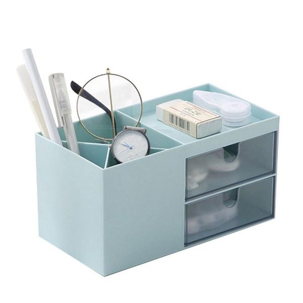 

bathroom storage & organization est makeup-organizer plastic cosmetics box large makeup holder nail-polish organizer swabs-holder boxes