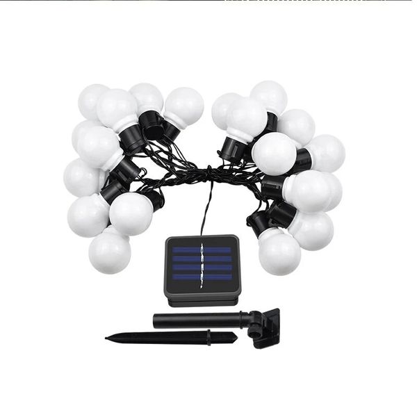 

5m 20led globe garland string lights outdoor solar lamp home garden party wedding fairy christmas tree decorations - colourful