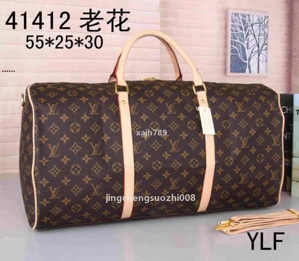 

518 gglvlouisvittonyslvutton women leather luggage bag man handbags men business travel shoulder bags duf, Red;black