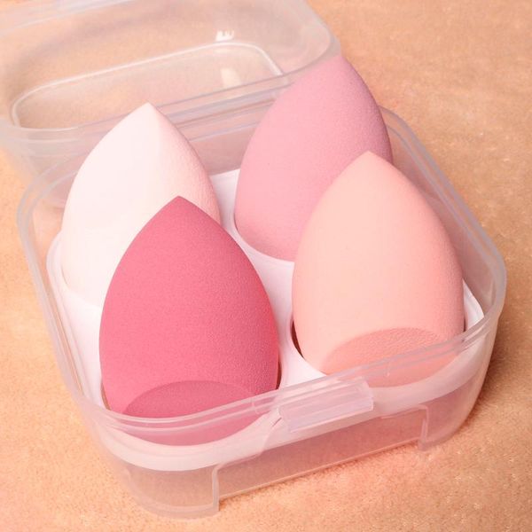 

sponges, applicators & cotton 4pcs wholesale makeup sponge set cosmetic puff powder purple bulk beuty tools accessories make