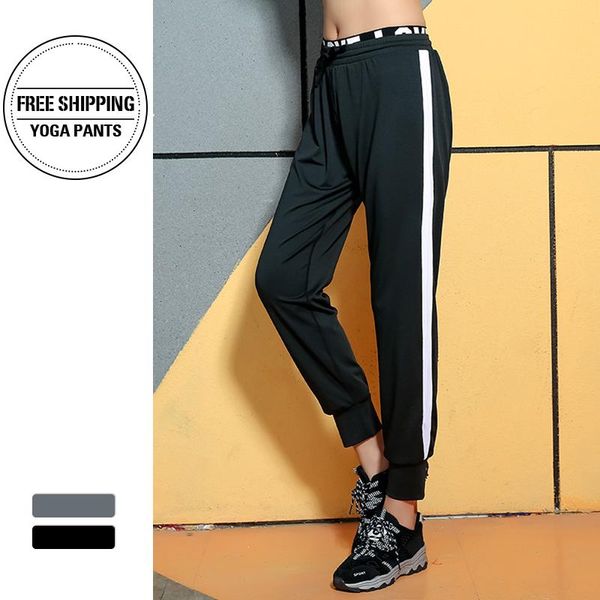 

yoga outfits 2021 high elastic letter waist sports leggings pants women gym clothes running training tights leggins, White;red