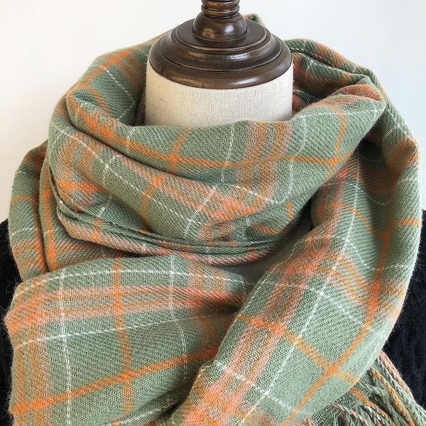 

scarves winter 2021 cashmere scarf ladies design warm blanket four-wheel women's shawl decorative down, Blue;gray