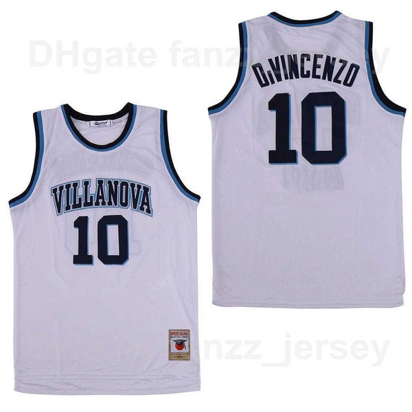 

men villanova wildcats college 10 donte divincenzo jersey movie basketball university hip hop team color blue for sport fans breathable hiph, Black