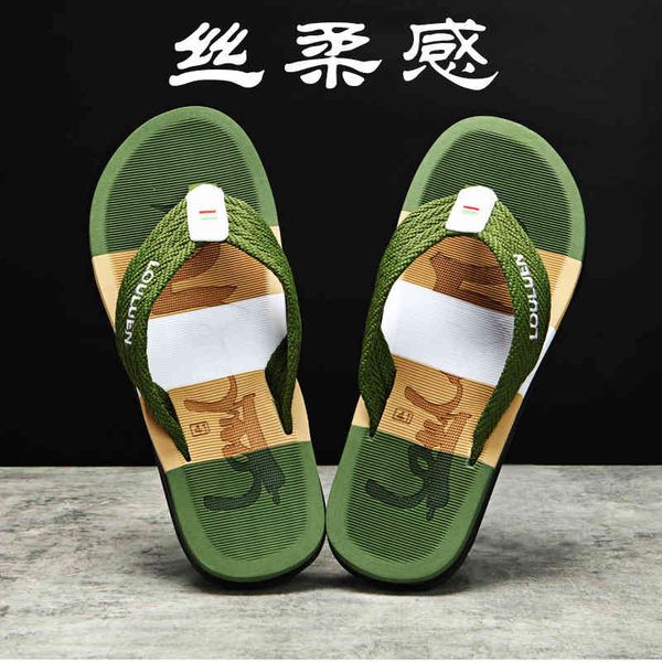 

summer 2021 flip flops men slippers, Black