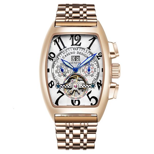 

watch caseno bucket , flywheel a577 steel belt mechanical, Slivery;brown