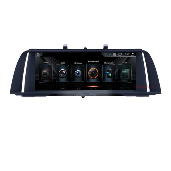 Lettore multimediale per autoradio stereo con touch screen da 2 Din da 10,25 pollici per BMW Serie 5 F10/F11 CIC 2011-2012 Collegamento specchietto retrovisore/FM