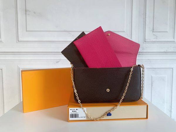 

2021 fashion designers womens handbags checkered leather bags luxurys lady shoulder bag female classic digram flowers crossbody purses m6127