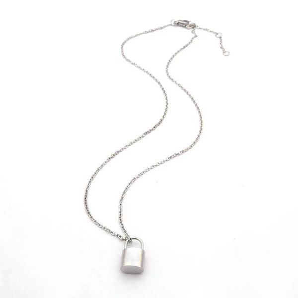 

pendants gold lock necklace fashion silver plated letter simple heart titanium valentine039s day lovers chain jewelry wedding w
