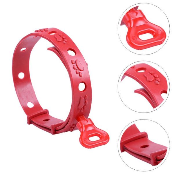 

cat collars & leads 5pcs mosquitoes repellent outdoor collar pest dispeller for pets red